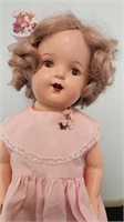 Vintage Shirley Temple Cloth Body Composition Doll