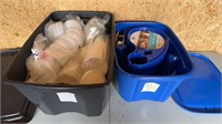 Plastic Picnic Supplies with Totes