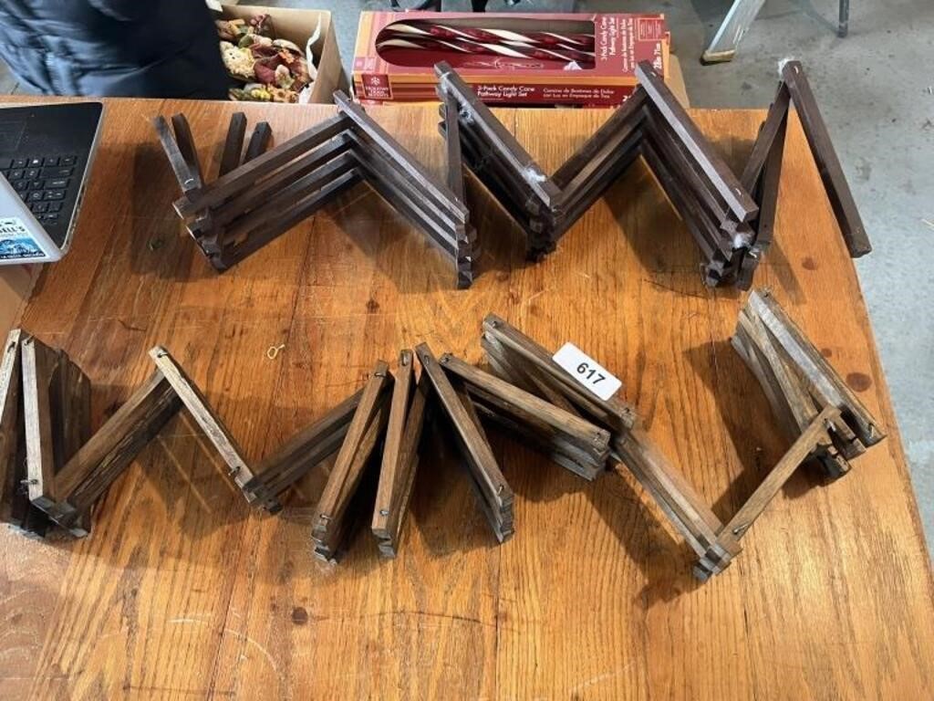 (2) Pieces of Folding Wood Fencing