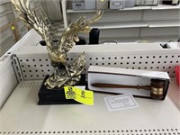 EAGLE AWARD STATUE, PRESENTATION GAVEL GROUP FROM