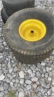 2- 20x10.00 garden tractor tires
