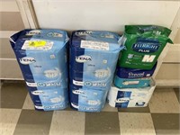 GROUP OF ADULT DIAPERS,