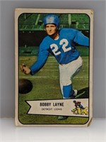 1954 Bowman Bobby Layne #53 – creased