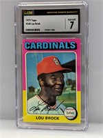 1975 Topps #540 Lou Brock CSG 7