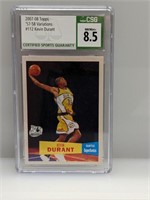 2007-08 Topps Variations Kevin Durant RC CSG 8.5