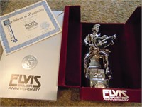 Elvis Whiskey Decanter- Silver Anniversary, sealed