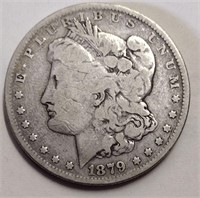 1879 "Morgan" Silver Dollar NO Mint Mark