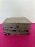 WWII Old Radio Receiver Operating Spares Box