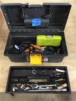 PLASTIC TOOL BOX AND CONTENTS