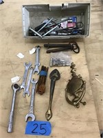 TOOLS, DOOR HARDWARE, HITCH PINS, WRENCHES