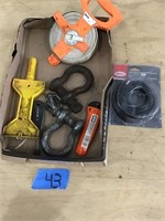 TAPE MEASURE, CLEVIS, UTILITY KNIFE