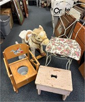 Rocking Horse- Potty Chair- Stool & Chair