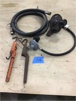 PROPANE REGULATOR AND HOSE,  MINI BINDERS