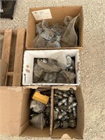 4 open boxes of hydraulic fittings  asset #6357