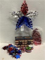4th of July Decorations, & 2 Tissue Box Covers