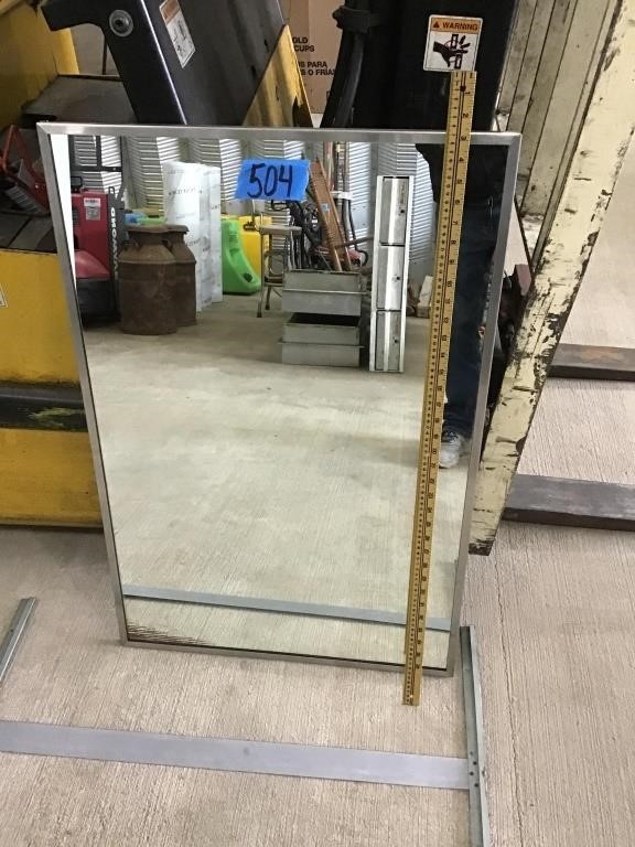 STAINLESS STEEL FRAMED MIRROR