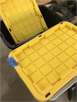 2- 27  GALLON TOTES WITH LIDS