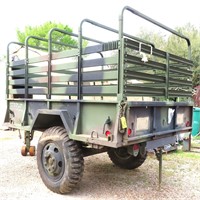 Military Trailer with Canvas for Top