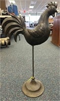 24” Metal Art Rooster Sculpture