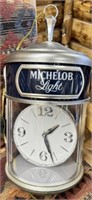 Michelob Light Beer Hanging Clock/ Sign