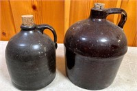 2 crockery jugs