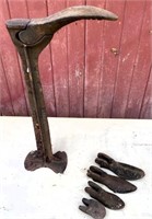 antique BIG BOY shoe last- cast iron