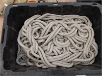 Tote of Misc Rope