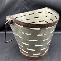 10” Antique Metal Basket