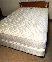 full size bed- showing light stains