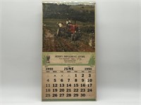 JI Case 1950 Calendar Herrs Implement Store West