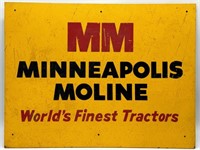 Minneapolis Moline Wooden Painted Sign