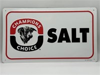 Champions Choice Salt Metal Sign