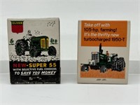 2 Oliver Matchbooks Super 55 and 1950-T