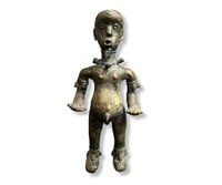 Antique African Bronze Male Figure Statue