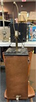30” Antique Brass Lampstand Beverage Server