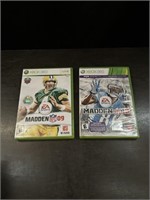 Madden 2009 and 2013 XBOX 360