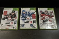 NHL Games (lot of 3) XBOX 360