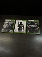 Call of Duty (lot of 3) XBOX 360