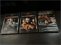 James Bond lot of 3 DVDs
