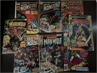 Lot of Manwolf and Werewolf Comic Books