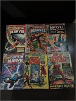 Lot of Captain Marvel Comic Books