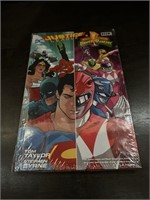 Justice League Vs. Power Rangers Hard Cover Comic