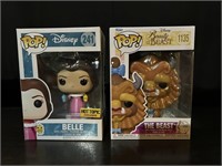 Belle and the Beast Funko Pops