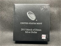 2015 UNITED STATES MINT MARCH OF DIMES ONE OUNCE