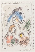 French Lithograph Signed Marc Chagall E.A.