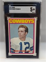 1972 Topps Roger Staubach Rookie #200 SGC 5
