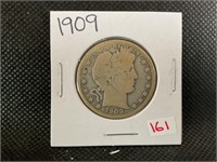 1909 BARBER HALF DOLLAR