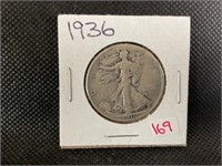 1936 WALKING LIBERTY HALF DOLLAR