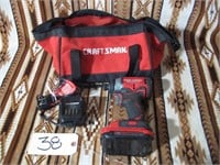 Used Craftsman CMCF813 1/4" Impact Driver Kit