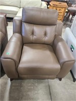 LEATHER POWER RECLINER 39" X 31" X 21" SEAT HEIGHT